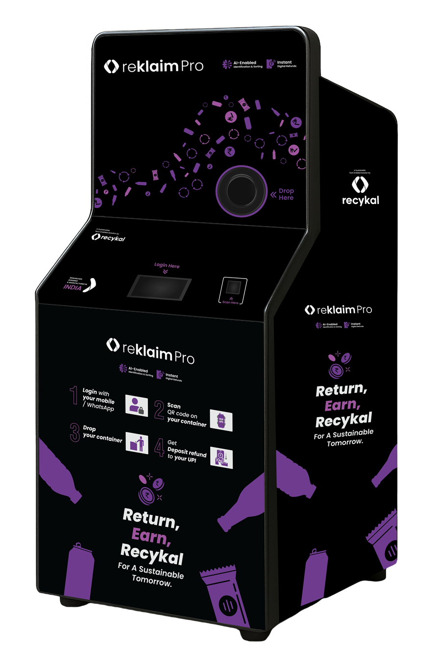 Reklaim Pro V2 reverse vending machine